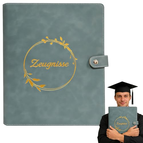 Carpeta de certificados A4 con 40 fundas transparentes para documentos, carpeta de certificados, carpeta personalizada, para niños y niñas