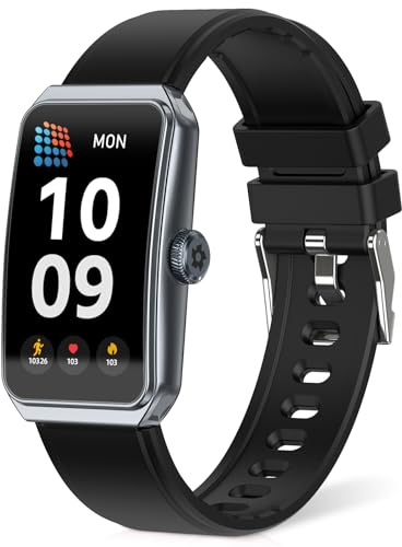 Fitness Tracker with 24/7 Heart Rate, Blood Pressure, Blood Oxygen Sleep Monitor, 100+ Sports Modes Activity Trackers, IP68 Waterproof, Step Counter Calories Pedometer Smart Watches for Women Men