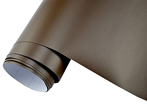 Neoxxim 19.06€/m2 Premium Auto Folie - BRAUN MATT - MATT BRAUN 100 x 150 cm - blasenfrei mit Luftkanälen ca. 0,15mm dick Folierung folieren bekleben