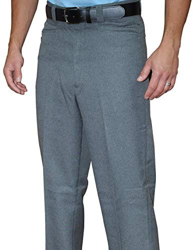Smitty BBS-380 Hose mit flacher Vorderseite, Western-Schnitttaschen, grau meliert, Baseball-Softball, Schiedsrichter's Choice!, Meliert, grau, 50
