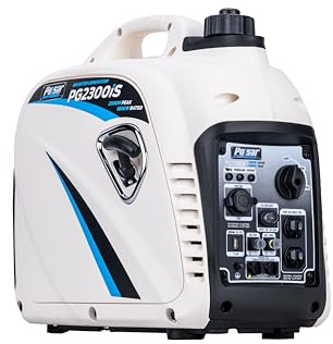 Pulsar PG2300iS 2,300W Portable Super Quiet Gas-Powered Inverter Generator with USB Outlet & Parallel Capability, CARB Compliant