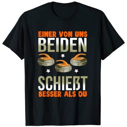 Eistockschießen Stockschütze Eisstock T-Shirt