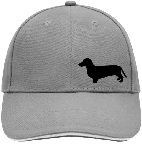 Huuraa Cappy Mütze Dackel Silhouette Geschenk | Baseballkappe Basecap Kappe Geschenkidee Unisex Baseball Cap