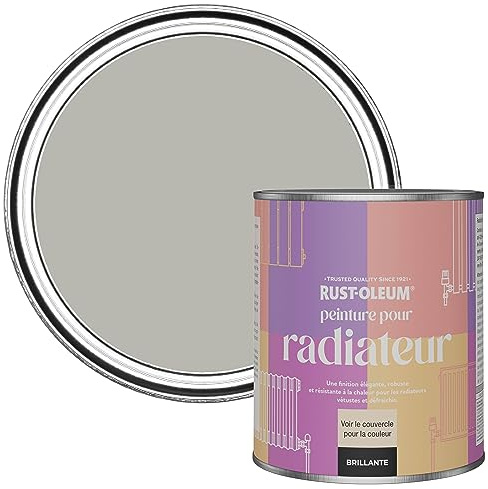 Rust-Oleum Grey Heat Resistant Radiator Paint in Gloss Finish - Grey Tree 750ml
