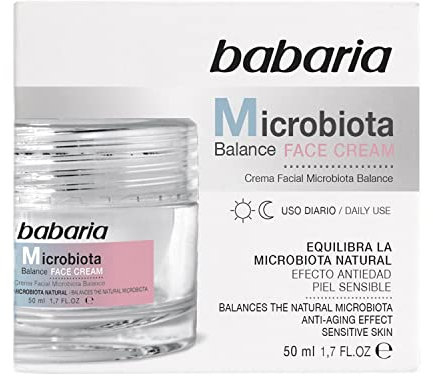 Babaria - Crema Facial Microbiota Balance | Cremas Faciales Mujer Y Crema Hidratante Facial Hombre 50ml | Antiarrugas Hombre Y Antiarrugas Mujer | Crema Antiedad