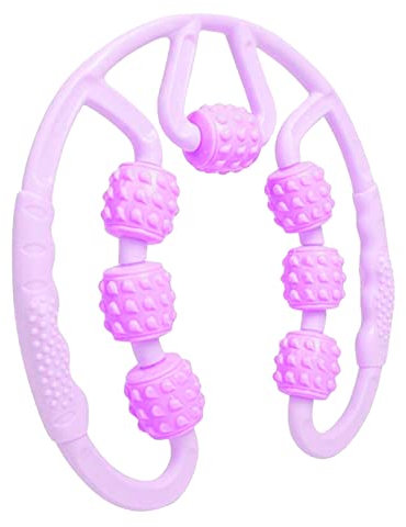 Anoudon Muskel Massage Roller Fascia Roller Massager für Hals Arm Beine Siebenrad kreisförmige Beinklemme Massageroller dünner Beinmuskel dünne Taille entspannen
