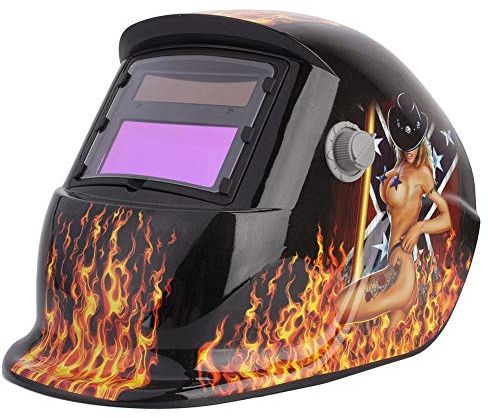 Svetshjälm Soldriven Automatisk Mörkläggning, UV/IR-skydd DIN 9-13, 110x90x8.2mm, Automatisk Avbländande