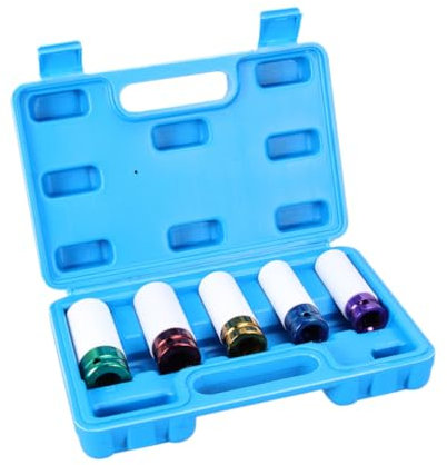 Hemobllo 5 Stück Steckschlüssel Adapterset 15mm 17mm 19mm 21mm 22mm