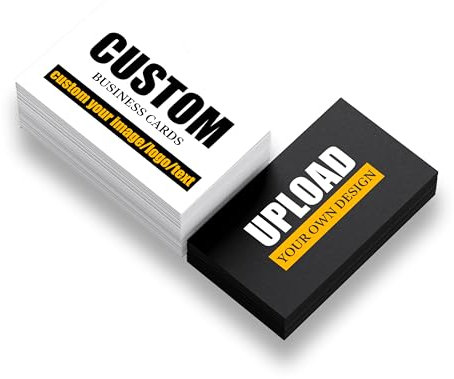 Visitenkarten,Visitenkarten Personalisiert,Visitenkarten Selbst Gestalten Mit Eigenem Logo/Foto/Text,Doppelseitiger Druck Wasserdicht 3.5X2 Zoll,für Business,Party und Privat (1000 Stück)