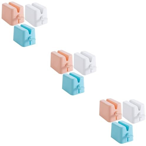 Healvian 9pièces Squeezer De Dentifrice Manuel Plastique Pour Tube Extrudeur Facile à Utiliser Pour Salle De Bain Blanc