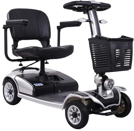 Scooter Eléctrico para Movilidad Reducida - Estrecho y Compacto - con Luces