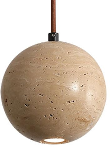 ZGDHWCR Simple Style Marble Chandelier, Personalized Round Pendant Lamp Shade, Single-head Hanging Light In Front, Pendant Light For Balcony Restaurant Decoration, G9 Light Source Lighting Fixtures