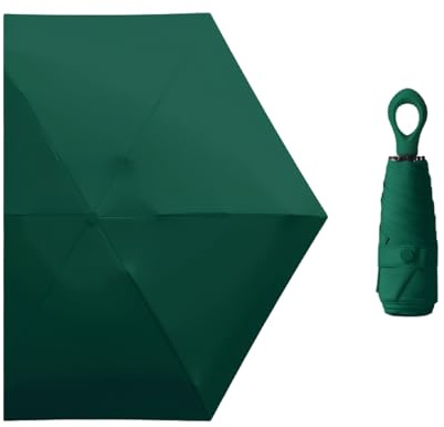 Maizoon Mini Paraguas del Sol Plegable de Bolsillo Resistente al Viento Sombrilla de Protección Solar Resistencia Los Rayos UV Portátil Compacto de Viaje