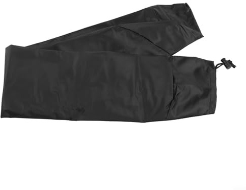 Jonikuper Wasserdichte runde Grillabdeckung für Feuerplatte – 420D Oxford-Gewebe Schutzhülle für Outdoor-Grills, 80 cm und 100 cm Durchmesser Optionen, Schwarz (80 cm)
