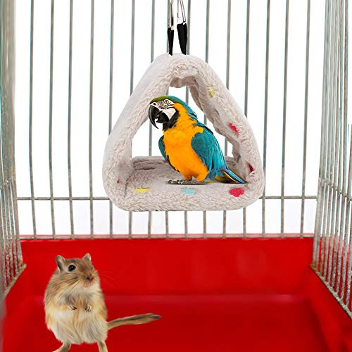 Generic Plysch Hamsterhängmatta Varmt Bo för små Husdjur Papegojor Myna Sugar Gliders, Mjuk och Hållbar Hängmatta för Husdjur, S och M Storlekar Tillgängliga (Medium)