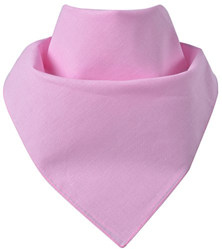 Miobo Bandana, huvuddukar, halsdukar, halsband, 100 % bomull, en storlek 55 x 55 cm, Uni rosa