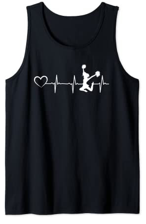 Cheerleading Heartbeat Herz Cheerleader Sport Cheerleading Tank Top