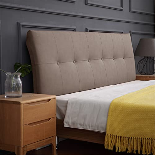 Polstern Kopfteil Bett Rückenlehne Kissen Schlafzimmer Kopfteil Wandkissen Lendenkissen Bett Feste Farbe Abnehmbares Kopfteilkissen Voller Größe,E,No headboard 70.8/180cm
