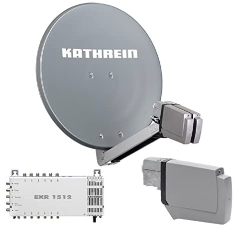 Kathrein CAS 80 Sat-Antenne Graphit (gr) multifeedfähig - 12 Teilnehmer