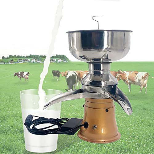 Samnuerly Sahnetrenner Küchenzentrifuge, elektrischer Milchcreme-Zentrifugaltrenner, Sahne-Butter-Milchshake-Separator, Verwandeln von Roh- oder Vollmilch in Sahne und Magermilch, 50 l/h