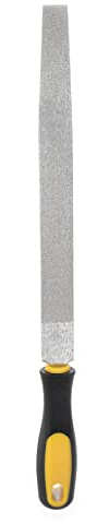 sourcing map Diamant Beschichtet Feile 10 Zoll 80 Grits Flach Feilen Werkzeuge mit Plastik Griff für Metall Glas Holz Steine Schleifen Polieren Gravieren