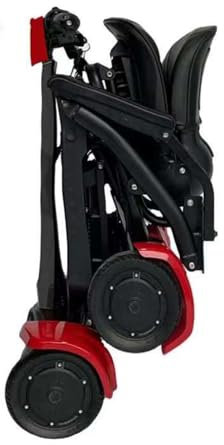 Automatic Folding E Mobility Device Auto Folding Electric Portable Travel Aid Mobility Chair 20 KM Removable Battery Remote Control 6 KMH Speed 250W Motor