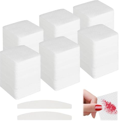 900 Stück Zelletten für Gelnägel, Zelettenrolle für Nägel mit 2 Nagelfeile (100/180), Lint Free Nail Wipes, Zelletten Fusselfrei für Cleaner Wischtücher - 3 Packungen mit Je 300 Stück