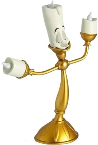 ASIAD Luce LED dei portacandele della Bella Candela e della Bestia per la tavola Nuziale, Festa di Natale, Decorazione Domestica,A