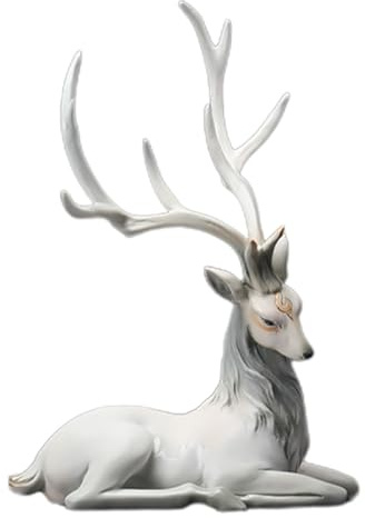 Renfigur | Elegant harts renfigur | Bordsskiva hartsälg figurer till jul, små dekorativa rådjur figurer för inomhus