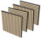 Acoustic Panels Set of 4 - 600 x 600 x 18 mm 1.44 m² Wooden Wall Panels - Acoustic Panels Wood for Stylish Wall Design - Perfect for Living Room, Office or Music Studio (Classic Oak 13#)