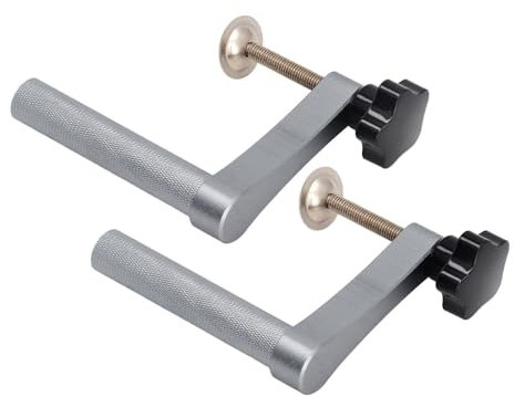 Juego de Abrazaderas de Sujeción Versátil para Carpintería - Abrazaderas de Perro de Banco Ajustables con Diámetro de 20 Mm para Sujeción Rápida de Mesa - Prensa de Aleación de