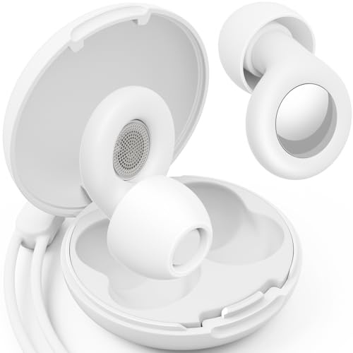 Klearlook Ohrstöpsel zum Schlafen, Weiche Silikon Noise Cancelling Ohrstöpsel für Gehörschutz, Fokus, Reisen | 45 dB Geräuschreduzierung Earplugs in 4 Größen (XS, S, M, L), Weiß