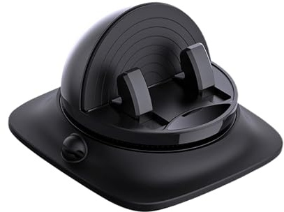 Liakyunf Soporte para Teléfono En Salpicadero - Soporte De Coche para Móvil con Organizador De Cable - Base Ajustable Antideslizante para Smartphone En Viajes Y Conducción