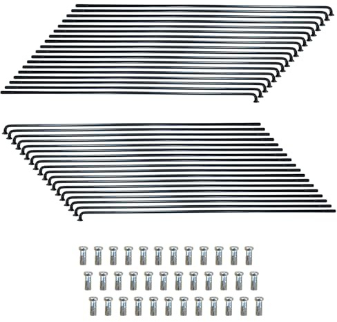 ACESOME - Raggi per bicicletta da 10/36 pezzi con nipplo, 71-253 mm, diametro 2,5 mm, raggi in acciaio inox 12 g, per mountain bike, per mountain bike, downhill, trekking, più e City Bikes