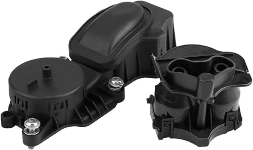MotorMinds Juego de válvula de ventilación y separador de aceite del cárter, separador de aceite de ventilación del cárter para BMW E46 E60 E61 E65 E66 X3 11127799225 MotorMinds Juego de válvula de