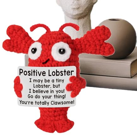 Generisch Positiver gehäkelter,Handgehäkelte Tierfigur Niedliches Accessoire - Gestrickte Deko Für Teenager Kollegen Ostern Mama Weihnachten Muttertag Freunde Geburtstag