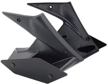 NKURTPC Spoiler Anteriore Adatto per Kawasaki Z900 Z 900 2020-2024 Spoiler Laterali Nudi Winglet Carenatura ad Ala Fissa(Black)
