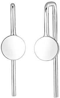 Elli Ohrringe Damen Ohrhänger Plättchen Geo Look Basic Trend 925 Silber
