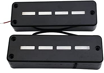 Guyker Bass Pickups Ceramic Bridge + Neck 4 String Electric Bass Pickups