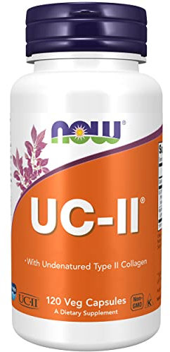 Now Foods, UC-II, Kollagen Typ II (Collagene tipo II), 40 mg, 120 Capsule, Testato in Laboratorio, Senza Glutine, Senza Soia, non OGM