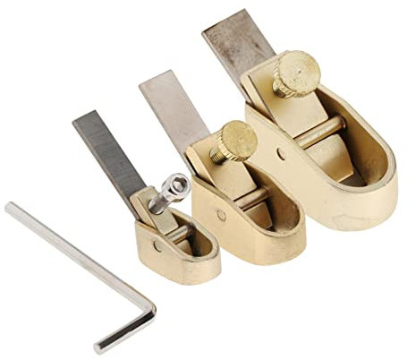 3x En Laiton Violon Faisant L'outil de lutherie pour Rabot à Pouce Doré