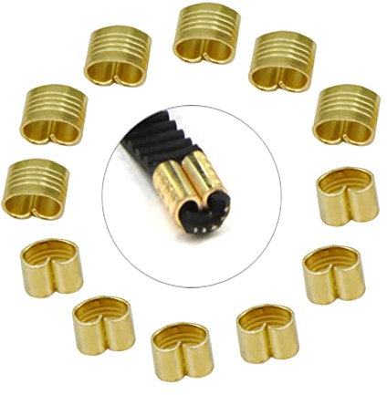 Befenybay 12 Stück vorgepresste Kupferschnalle für 2GT offene Zahnriemenbreite 6 mm für Ender3 Ender5 CR10 3D-Drucker (Kupferschnalle)