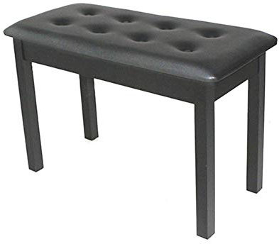 DRSM Klavierhocker Einzel Stuhl Doppelmassivholz Gepolsterte Holzklavierbank Hocker mit Musikspeicher Schwarze E-Piano Hocker Electronic Piano Hocker Kinder Klavierhocker