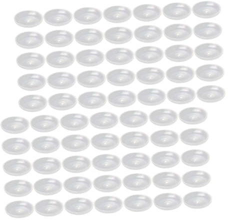 OUNONA Plastic Candle Drip Protectors to Prevent Mess and Protect Hands from Wax Burns for Candlesticks 100pcs Wax Drip Plates Suitable for Special Church Services and Christmas Candle