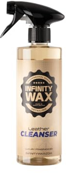 Infinity Wax Leather Cleanser 500ml – Premium Leather & Faux Leather Cleaner, Matte Finish Safe on Alcantara & Suede Eco-Friendly Formula, Tuscan Leather Scent Interior Detailing Spray