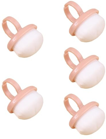 Fenteer Lot de 5 brosses à poussière pour ongles, brosse de nettoyage de la poussière pour nail art, brosse à boucle, brosse pour enlever la poudre, brosse, Rose