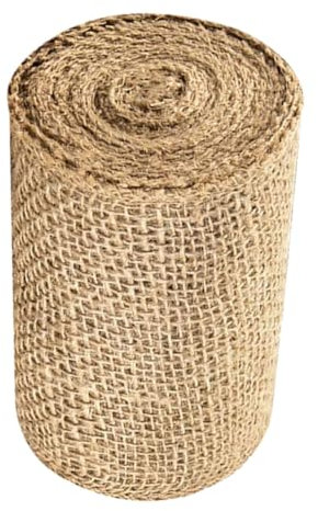 TINEASUR Jute Baumschutzhülle Baumstammschutz Für Garten Obstbäume 20cm x 5m Natürliche Grobe Jute Winterfest Atmungsaktiv Frostsicher Mit Einfacher Wickelfunktion