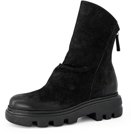Paul Green Damen Ballerinas mit Absatz 8253-000 Weite XX-Schmal Reißverschluss