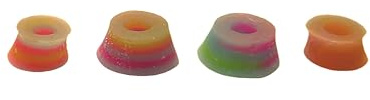 SPITBOARDS Fingerboard Swirl Bushings Duro Series 78A Rainbow
