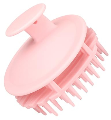 Brosse de massage en silicone pour cuir chevelu humide et sec, pour stimuler la croissance des cheveux, exfoliation et massage de la tête, shampooing en silicone pour cuir chevelu humide et sec